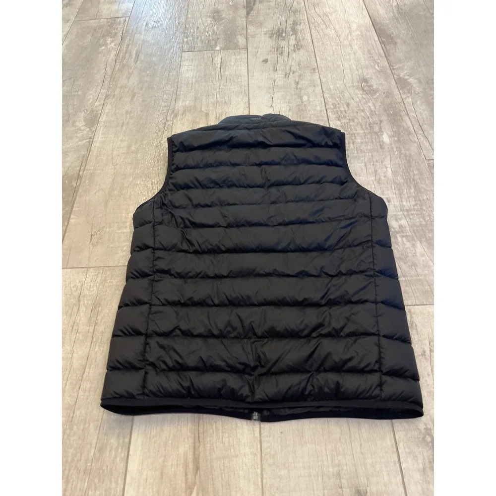 Eddie Bauer EB650 Mens Down Puffer Vest Black Full Zip Quilted Lightweight L